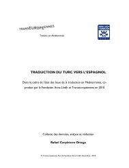 TRADUCTION DU TURC VERS L'ESPAGNOL - TranseuropÃ©ennes