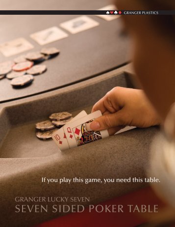 SEVEN SIDED POKER TABLE