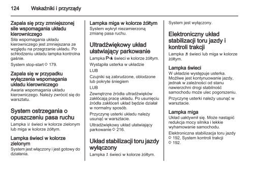 Opel Astra J 2013.5 â Instrukcja obsÅugi â Opel Polska