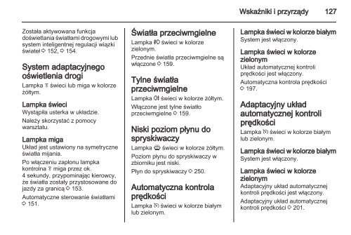 Opel Astra J 2013.5 â Instrukcja obsÅugi â Opel Polska