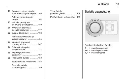 Opel Astra J 2013.5 â Instrukcja obsÅugi â Opel Polska