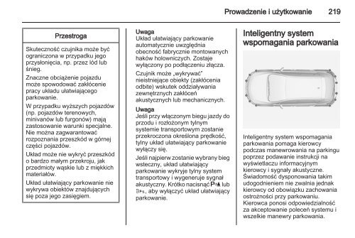 Opel Astra J 2013.5 â Instrukcja obsÅugi â Opel Polska