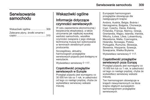 Opel Astra J 2013.5 â Instrukcja obsÅugi â Opel Polska