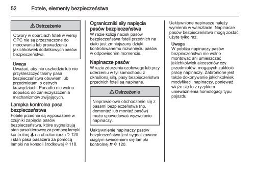 Opel Astra J 2013.5 â Instrukcja obsÅugi â Opel Polska