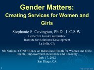Gender Matters: Creating Services for Women and Girls