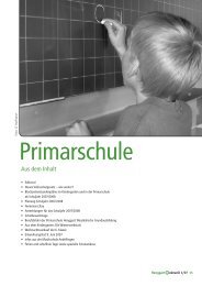 Aus dem Inhalt - Primarschule Henggart