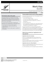 Work Visa Guide (INZ 1016) PDF - New Zealand Immigration Service