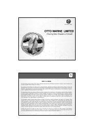 Presentation Slides (1056 KB) - Otto Marine Limited