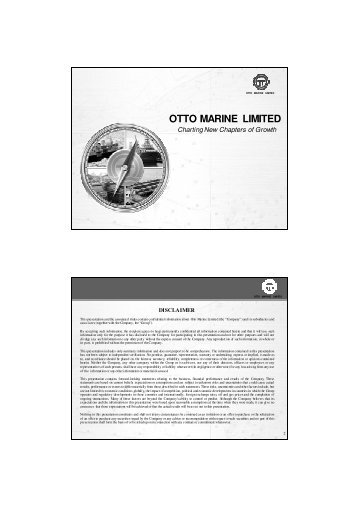 Presentation Slides (1056 KB) - Otto Marine Limited