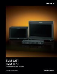 BVM-L231 BVM-L170 - Dynamix Professional Video Systems