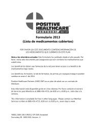 Formulario 2013 (Lista de medicamentos cubiertos) - Positive ...