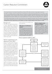 Carbon Reduction Commitment - Freight Transport Association