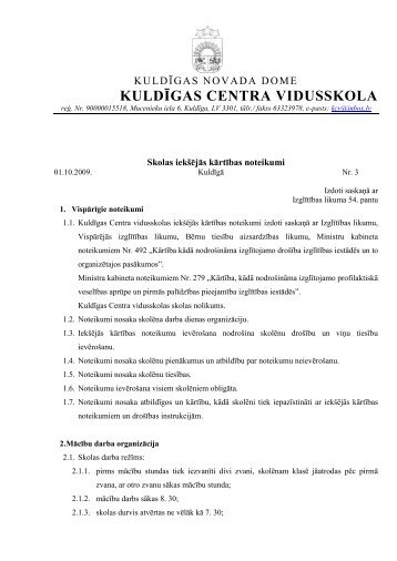 KULDĪGAS CENTRA VIDUSSKOLA