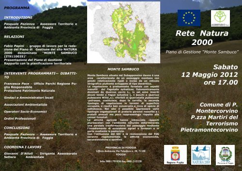 Brochure _MONTE_SAMBUCO_12.05.12.pdf - Ambiente e Territorio ...