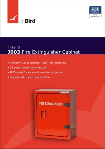 JB03 Fire Extinguisher Cabinet - Jo Bird