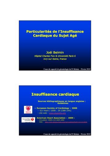 Insuffisance cardiaque - longue vie et autonomie (HEGP)