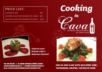 Download Cooking in Cava Brochure