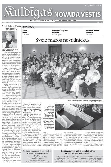 Sveic mazos novadniekus - Kuldīga