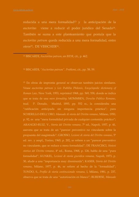 ante initium suffragium - revista internacional de derecho romano ...