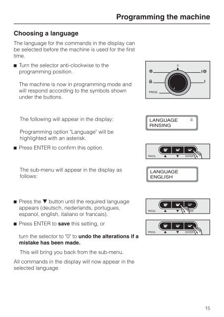 Operating instructions Built-in automatic coffee machine CVA ... - Miele