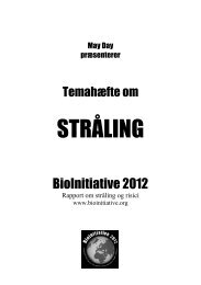 ResumÃ© i uddrag af BioInitiative rapporten 2012 - MayDay