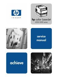 HP Color LaserJet 4500/4550 Service Manual EN