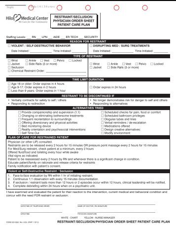 322-0263 RESTRAINT SECFUSION ORDER FORM rev 04-09