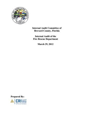 Fire Rescue Audit Report - Brevard County