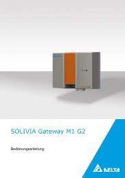 SOLIVIA Gateway M1 G2 - Delta Energy Systems