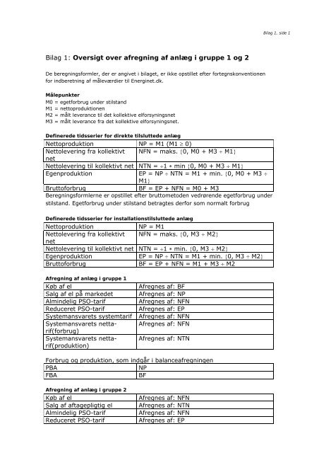 Retningslinjer for nettoafregning af egenproducenter - Energinet.dk