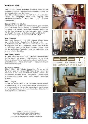Tagungs- & Event-Hotel (PDF) - Restaurants Hamburg