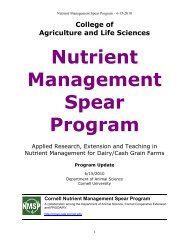 Program Report (PDF) - Cornell University Nutrient Management ...