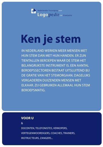 Ken je stem - Logopedie.nl