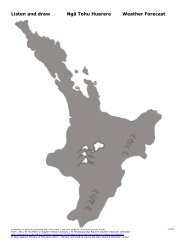 Sample weather map and symbol sheet - Te reo MÄori