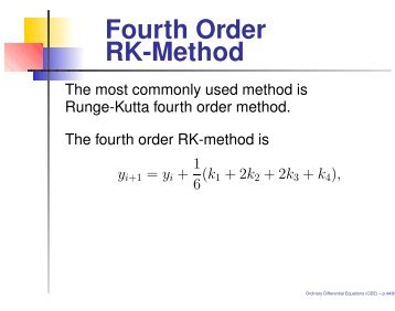 Fourth Order RK-Method