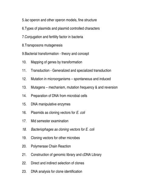 Ph.D Programs in Agricultural Microbiology