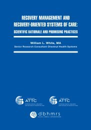RecoveRy ManageMent and RecoveRy-oRiented SySteMS of caRe: