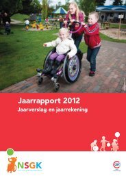 Jaarrapport 2012 - Nederlandse Stichting voor het Gehandicapte Kind