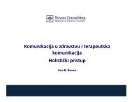 Komunikacija u zdravstvu i terapeutska komunikacija HolistiÄki pristup