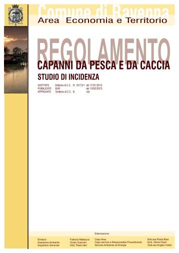 CAPANNI DA PESCA E DA CACCIA - Comune di Ravenna