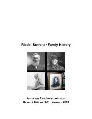 Riedel-Schreiter Family History (large PDF file) - News From Nan