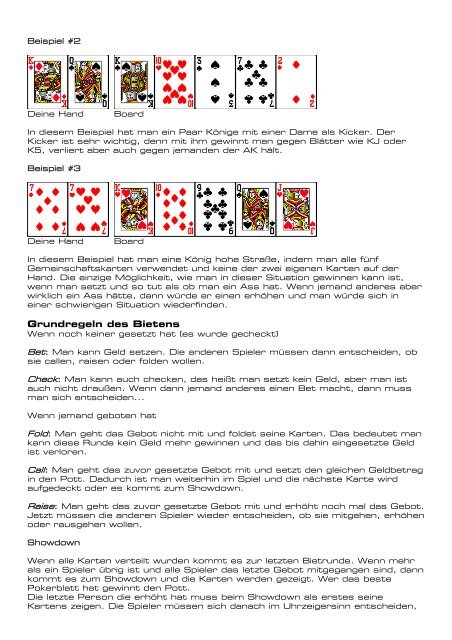 Spielregeln Texas Hold'em - eventtrend.ch