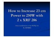 How to Increase 23 cm Power to 250W with 2 x XRF 286 - NTMS