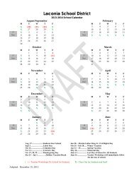 2013-2014 School Calendar - Laconia School District