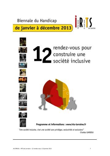 Biennale du Handicap 2012 3ème édition - Unaforis