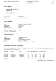 Opintosuoritus ote - Niksula