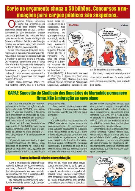 jornal bancarios fevereiro.indd - Sindicato dos BancÃ¡rios do ...