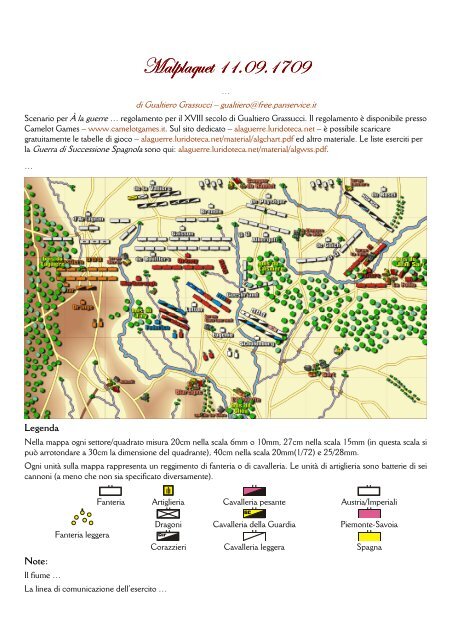 scenario di Malplaquet 1709 - A la guerre - Lu(ri)doteca