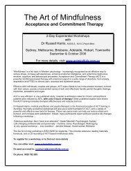 Acceptance and Commitment Therapy