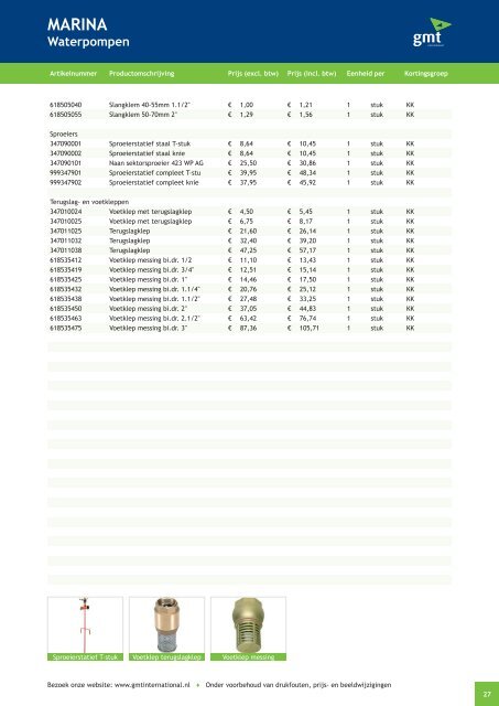 GMT INTERNATIONAL BV 8 - Water- en Dieselpompen